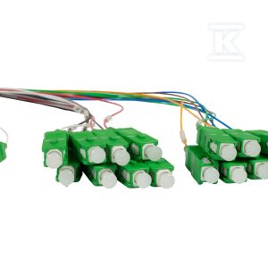 Splitter optyczny PLC tube (metal) 1×16 symetryczny SM G.657A1 SC/APC 0,9mm 1m EM/SPLC-1X16M-SCAPC-1M Splitter optyczny PLC tube (metal) 1×16 symetryczny SM G.657A1 SC/APC 0,9mm 1m EM/SPLC-1X16M-SCAPC-1M