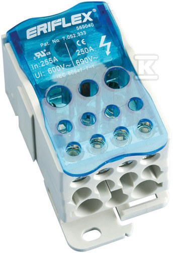 Blok dystrybucyjny jednopolowy 250A 569040 - obrazek 1