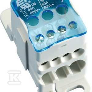 Blok dystrybucyjny jednopolowy UD 80A 569010 Blok dystrybucyjny jednopolowy UD 80A 569010