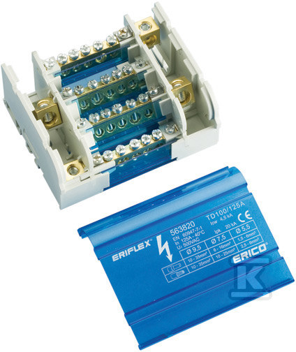 Blok dystrybucyjny czteropolowy TD 160AL 563990 - obrazek 1