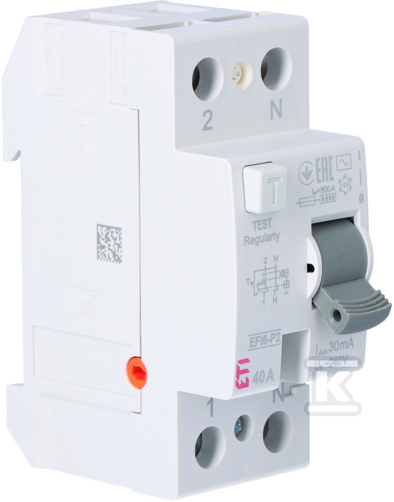 Wyłącznik różnicowoprądowy EFI6-P2 AC 40/0.03 002061252 - obrazek 2
