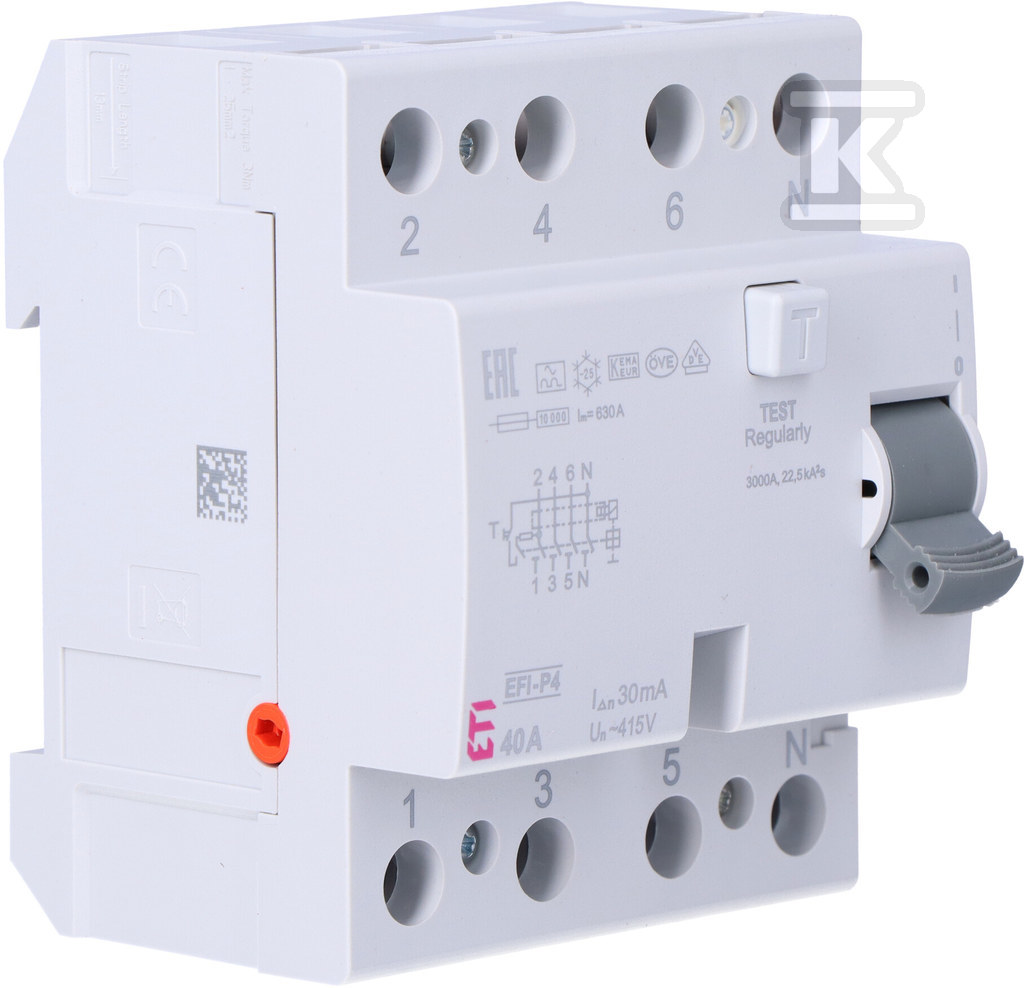 Wyłącznik różnicowoprądowy EFI-P4 A 40/0.03 002061512 - obrazek 2