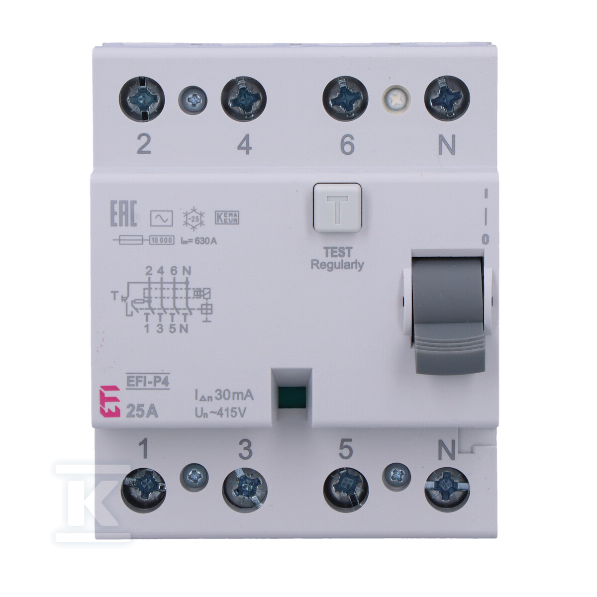 Wyłącznik różnicowoprądowy EFI-P4 AC 25/0.03 002061611 - obrazek 3