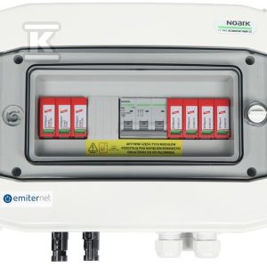 Rozdzielnica DC/AC hermetyczna EMITER z ogranicznikiem przepięć DC Dehn 1000V typu 2, 1 x łańcuch PV, 1 x MPPT, ogranicznik AC typ 2, B20A 3F EM-41_DCAC Rozdzielnica DC/AC hermetyczna EMITER z ogranicznikiem przepięć DC Dehn 1000V typu 2, 1 x łańcuch PV, 1 x MPPT, ogranicznik AC typ 2, B20A 3F EM-41_DCAC