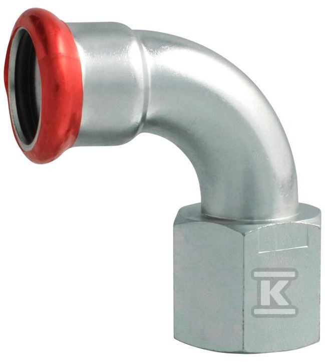 Kolano 90° GW zaprasowywana 15xRp 1/2" CZKW-1512 - obrazek 1