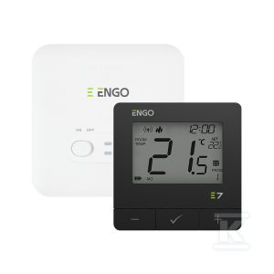 Regulator temperatury ENGO E7-RFB – Programowany, bezprzewodowy, czarny 932342602 Regulator temperatury ENGO E7-RFB – Programowany, bezprzewodowy, czarny 932342602