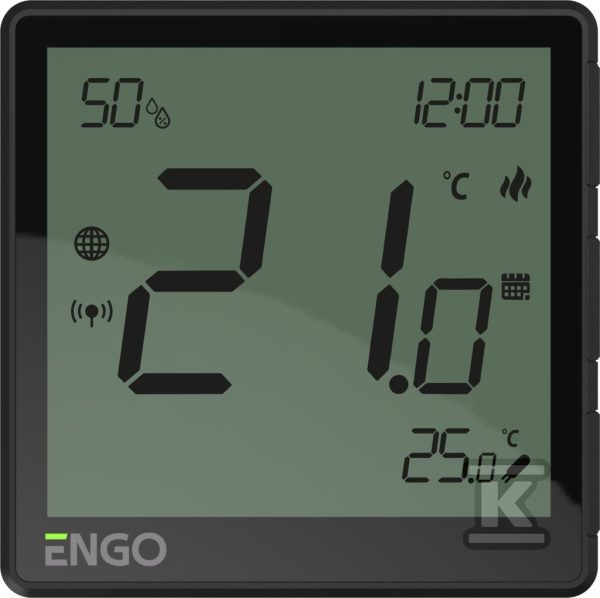 Regulator temperatury Internetowy, ENGO EONE-230B podtynkowy, dobowy, ZigBee, czarny, 230V 932342632