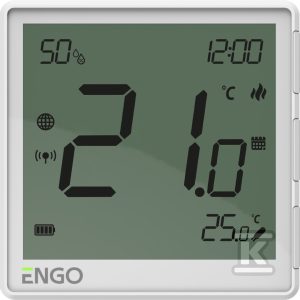 Regulator temperatury Internetowy, ENGO EONE-BATW natynkowy, dobowy, ZigBee, biały, akumulatorowy 932342633 Regulator temperatury Internetowy, ENGO EONE-BATW natynkowy, dobowy, ZigBee, biały, akumulatorowy 932342633