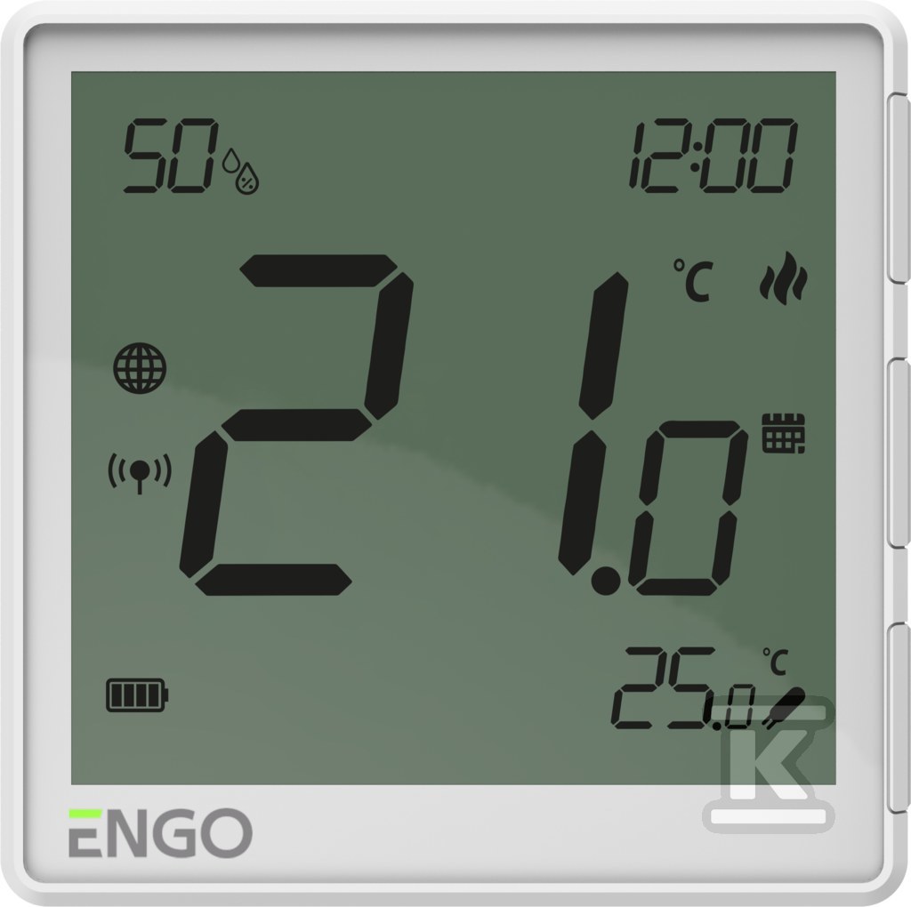 Regulator temperatury Internetowy, ENGO EONE-BATW natynkowy, dobowy, ZigBee, biały, akumulatorowy 932342633 - obrazek 1