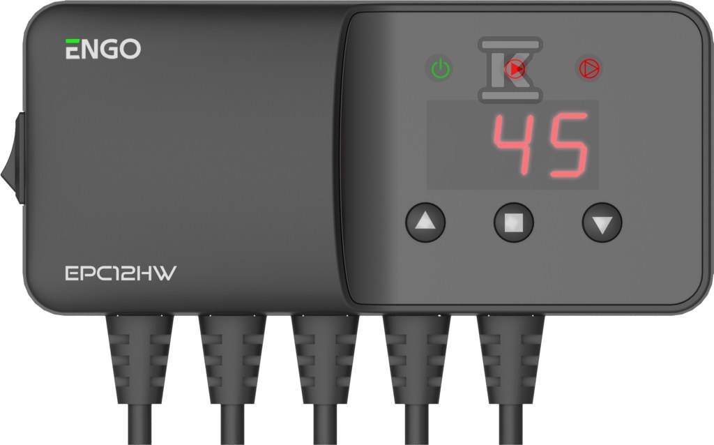 Sterownik do pompy CO i pompy CWU, ENGO EPC12HW, czarny, 230V 932362893 - obrazek 1