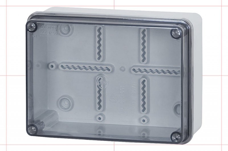 Puszka hermetyczna FG 150x110x70 pokrywa przeźroczysta F1.0089
