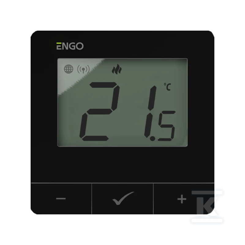 Regulator temperatury Internetowy, ENGO E25-24B, natynkowy, ZigBee/868MHz, czarny 932342925 - obrazek 1
