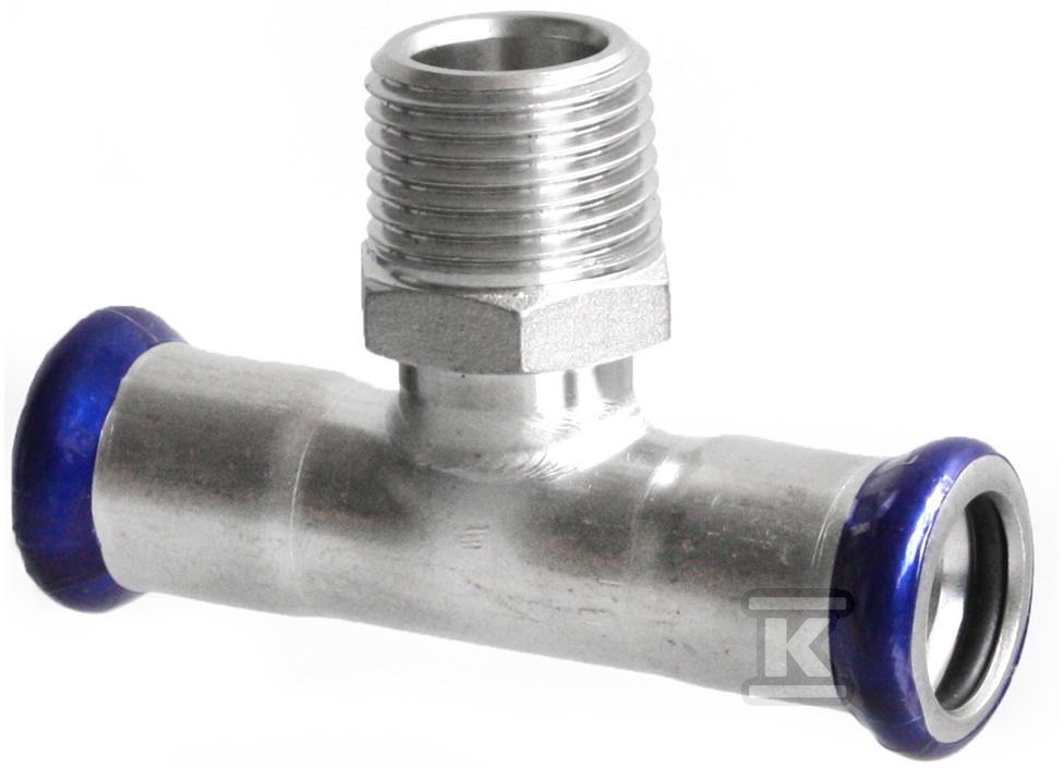 Trójnik GZ zaprasowywany 22xR 3/4"x22 IZTZ-223422 - obrazek 1