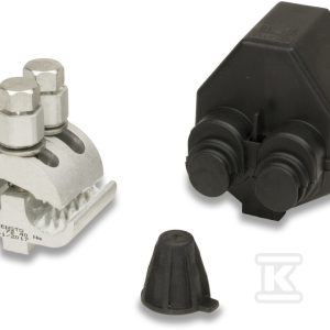 Zacisk z łbem zrywalnym jednostronny przebijający izolację Al, 35-157 mm goły / 50-157 mm PAS + osłona izolacyjna SP16 SEW20.72 Zacisk z łbem zrywalnym jednostronny przebijający izolację Al, 35-157 mm goły / 50-157 mm PAS + osłona izolacyjna SP16 SEW20.72