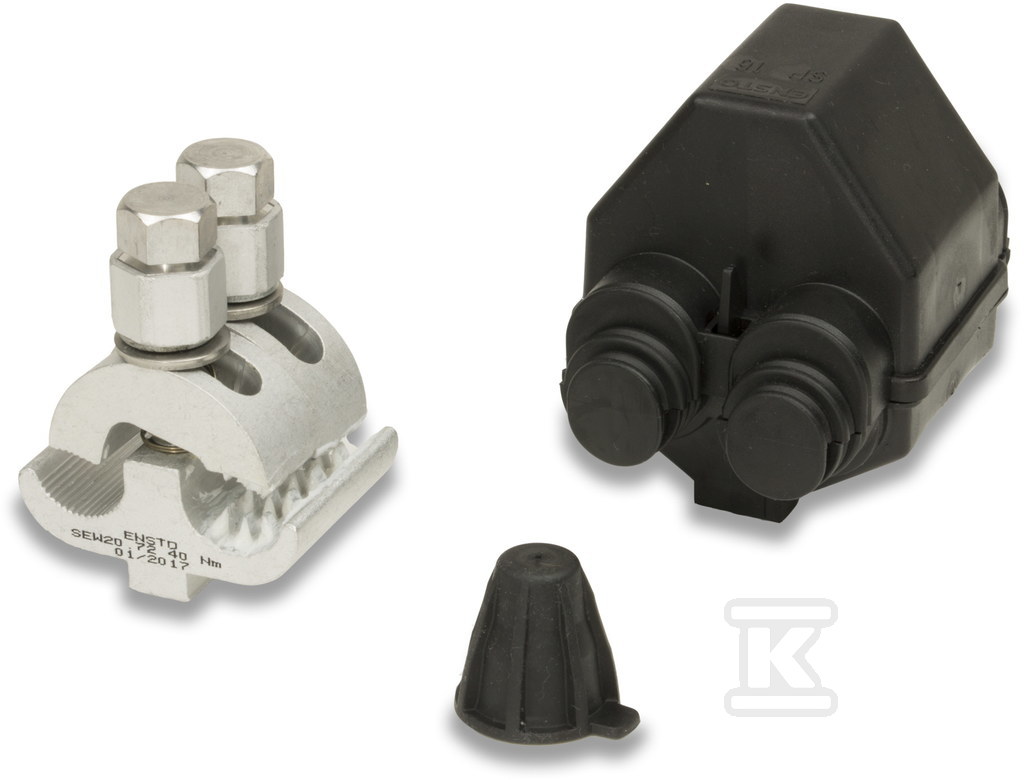 Zacisk z łbem zrywalnym jednostronny przebijający izolację Al, 35-157 mm goły / 50-157 mm PAS + osłona izolacyjna SP16 SEW20.72 - obrazek 1
