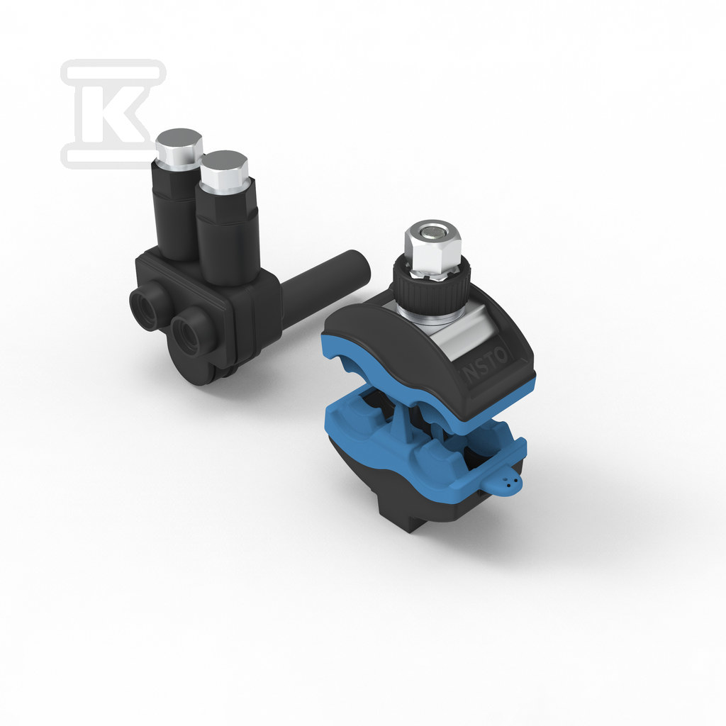 Zacisk odgałęźny przebijający izolację 2x(6-35 mm2) + zacisk SLIW57 SLIW66.57 - obrazek 1