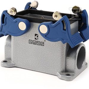 Przyłącze metalowe, puste, 16 pin, 16 A, boczne przyłączenie (montaż powierzchniowy), ręczne zamknięcia z rolką-plastikowe T0-EBM16GD14 Przyłącze metalowe, puste, 16 pin, 16 A, boczne przyłączenie (montaż powierzchniowy), ręczne zamknięcia z rolką-plastikowe T0-EBM16GD14