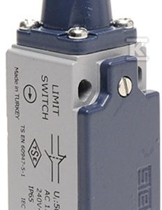 Łącznik krańcowy L51 w obudowie metalowej, 1NC+1NO, popychacz z rolką metalową T0-L51K13MUM331 Łącznik krańcowy L51 w obudowie metalowej, 1NC+1NO, popychacz z rolką metalową T0-L51K13MUM331