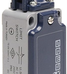 Łącznik krańcowy L52 w obudowie metalowej, 1NC+1NO, plastikowa dźwignia z rolką metalową T0-L52K13MIM311 Łącznik krańcowy L52 w obudowie metalowej, 1NC+1NO, plastikowa dźwignia z rolką metalową T0-L52K13MIM311