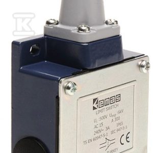 Łącznik krańcowy L53 w obudowie metalowej, 1NC+1NO, popychacz z rolką metalową T0-L53K13MUM331 Łącznik krańcowy L53 w obudowie metalowej, 1NC+1NO, popychacz z rolką metalową T0-L53K13MUM331