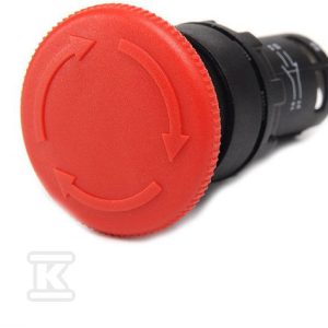 Przycisk dłoniowy bezpieczenstwa, monoblok, 1NO+1NC, grzybek 40 mm, czerwony T0-MB102E Przycisk dłoniowy bezpieczenstwa, monoblok, 1NO+1NC, grzybek 40 mm, czerwony T0-MB102E