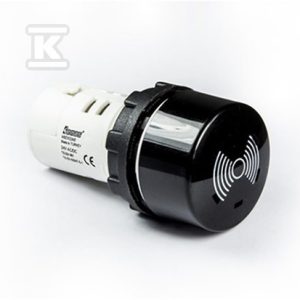Buzzer, monoblok, 24V AC/DC, 90db, czarny T0-MBZX024S Buzzer, monoblok, 24V AC/DC, 90db, czarny T0-MBZX024S