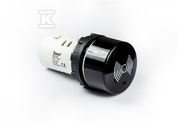 Buzzer, monoblok, 24V AC/DC, 90db, czarny T0-MBZX024S - obrazek 1