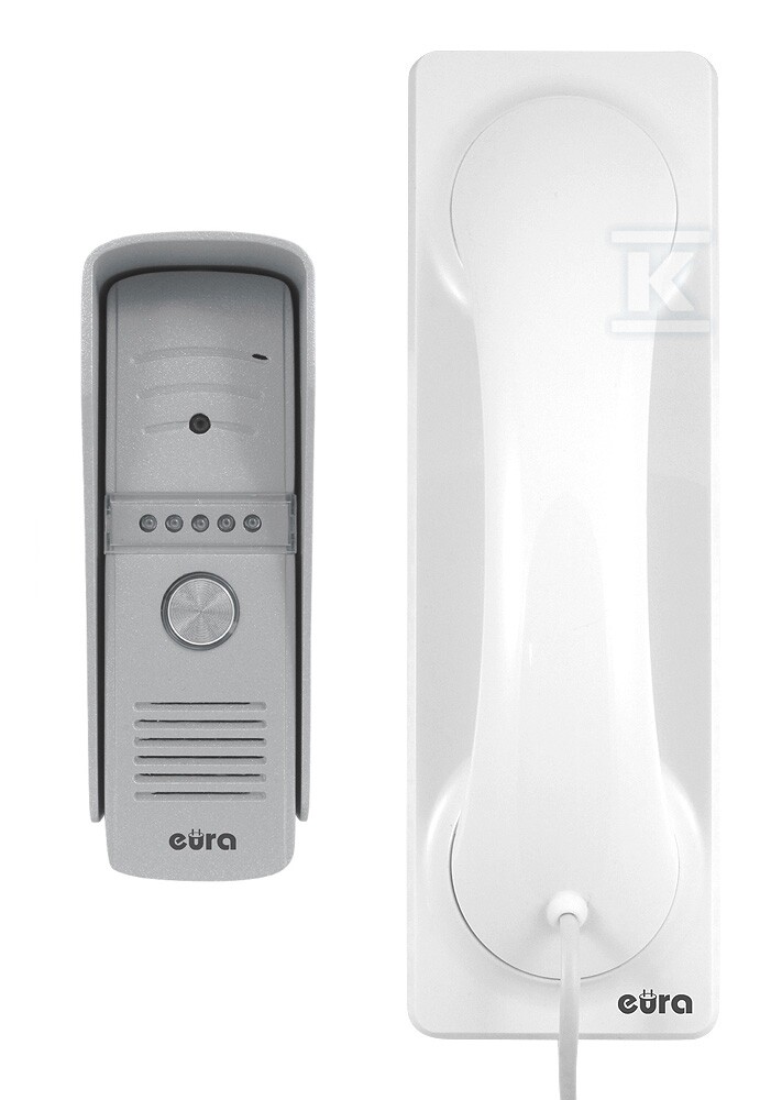 Wideodomofon „EURA” VDP-50A3 „PROXIMA” biały – unifon z WiFi, obsługa 1 wejścia, aplikacja Eura Connect A31A150 - obrazek 2