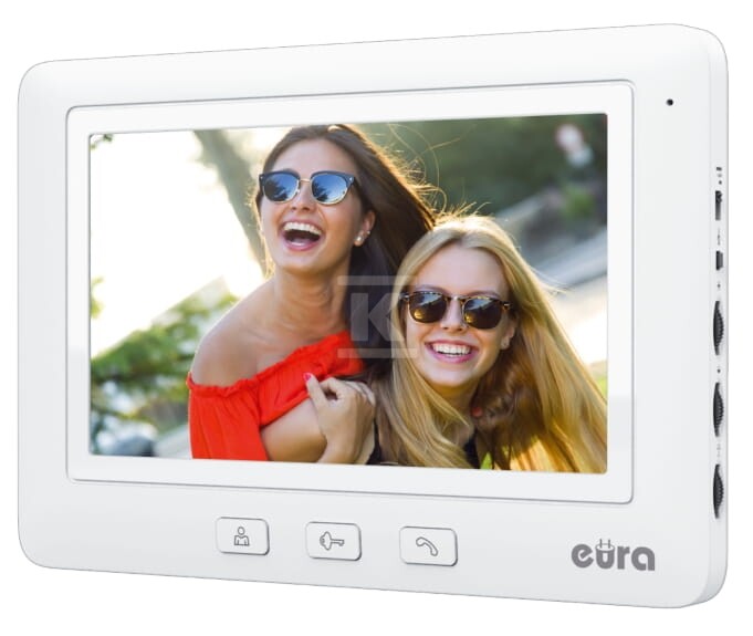 Wideodomofon EURA VDP-45A3-TY ALPHA+ biały monitor, 7 cali, WiFi, otwieranie 1 wejścia, AHD, Tuya App A31A168 - obrazek 3
