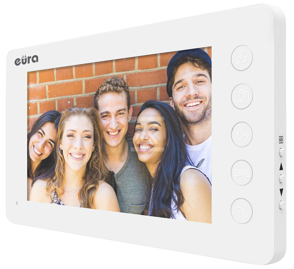 Wideodomofon "EURA" VDP-76A3 - biały, 7", obsługa 2 wejść, pamięć obrazów, czytnik RFID A31A177 - obrazek 2