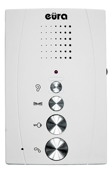 Domofon "EURA" ADP-51A3 "DIFESA" - 1-rodzinny, 2 unifony, interkom, biały A31A251 - obrazek 2
