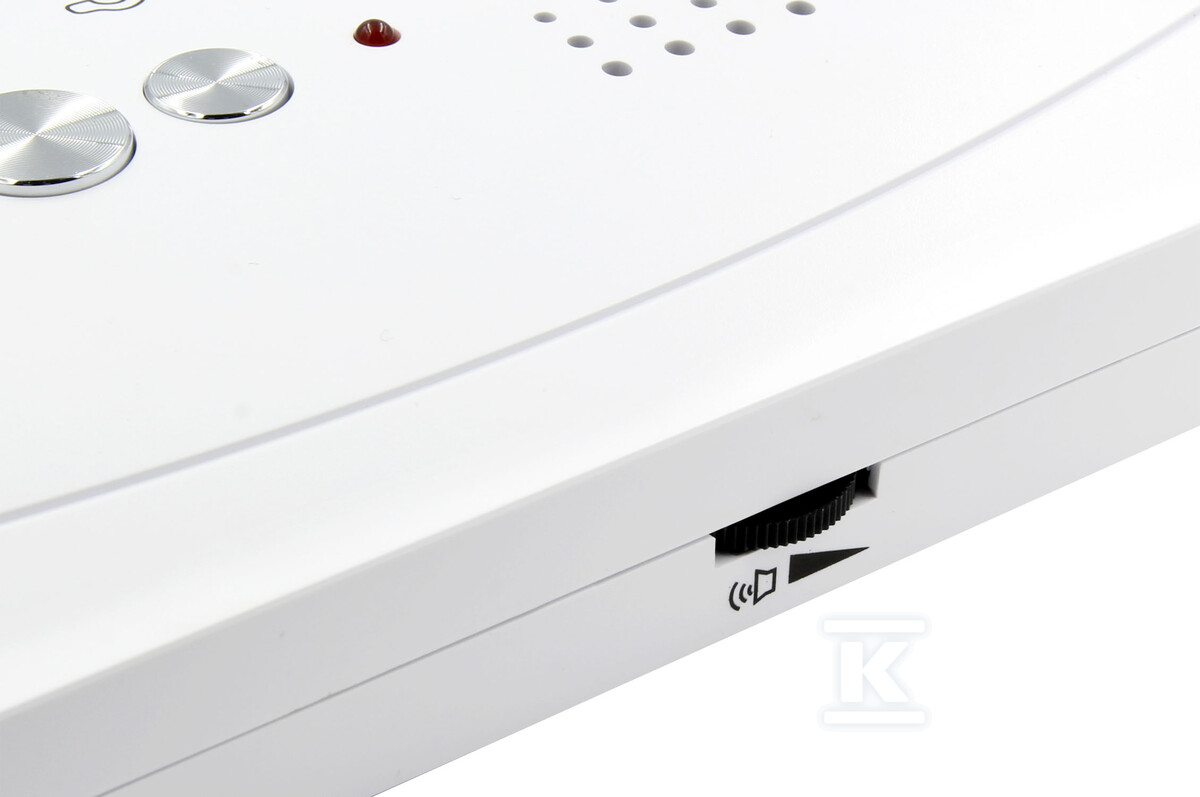 Domofon "EURA" ADP-64A3 - biały, czterorodzinny, głośnomówiący, obsługa 2 wejść, czytnik RFID A31A266 - obrazek 2