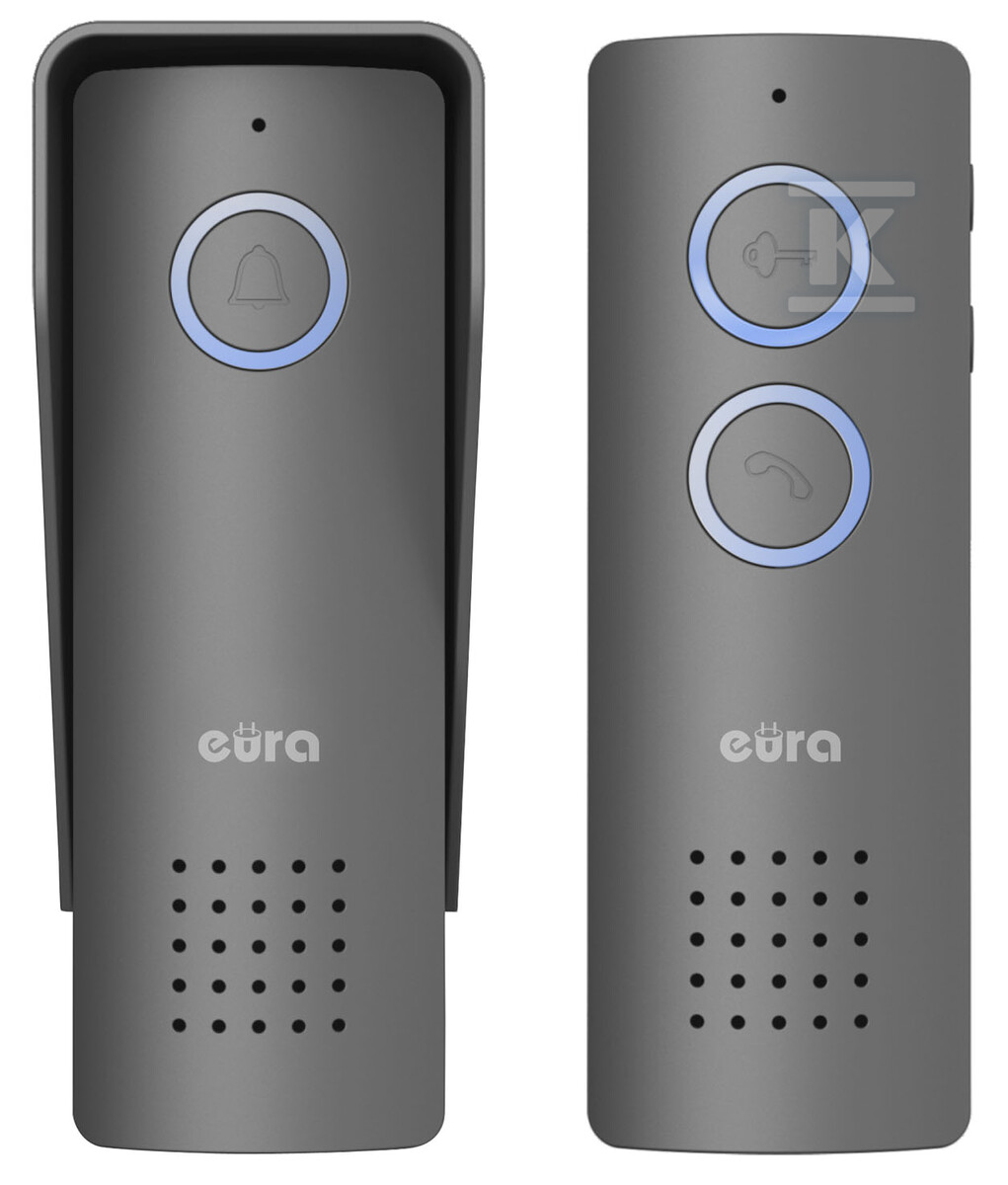 Domofon bezprzewodowy "EURA" ADP-80A3 - grafitowy, 426~440 MHz, zasięg do 100m, obsługa 1 wejścia A31A280 - obrazek 1