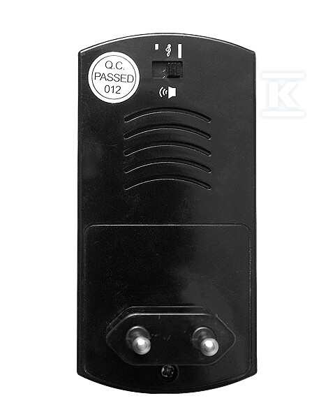 Dzwonek bezprzewodowy "EURA" WDP-05A3 - czarny, kodowany możliwość rozbudowy, zasilanie 230V/50 Hz A31A305 - obrazek 3