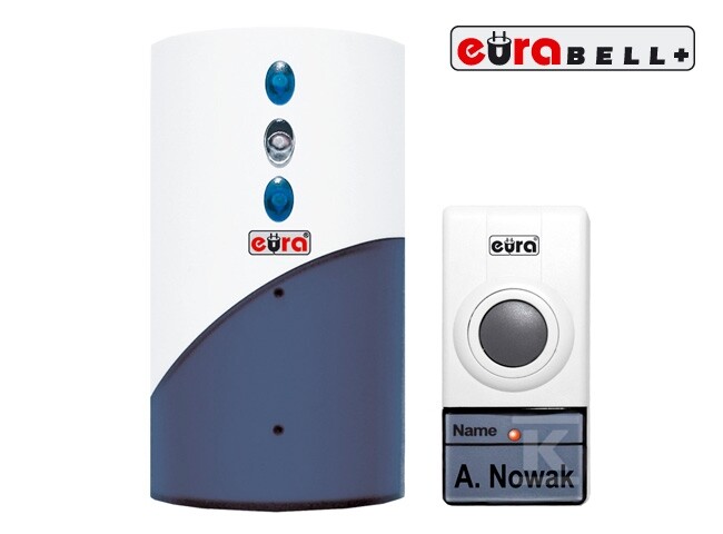 Dzwonek bezprzewodowy „EURA” WDP-25A3 „CANTOR” możliwość rozbudowy zasilanie bateryjne A31A325