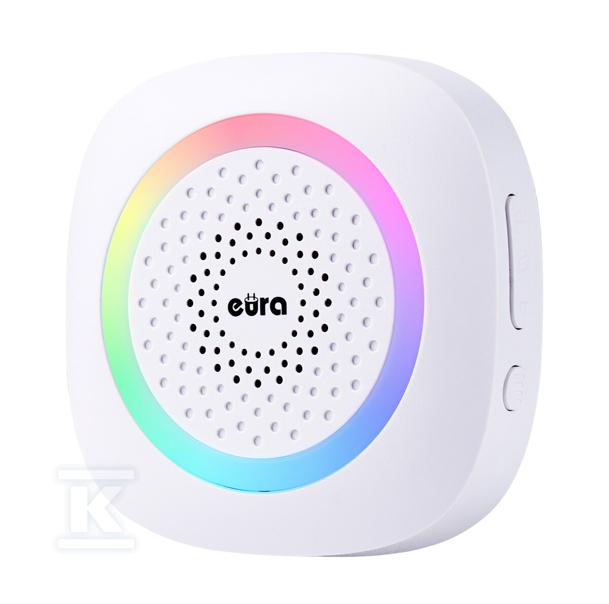 Dzwonek bezprzewodowy "EURA" WDP-46A3 WHITE - biały, możliwość rozbudowy, AC 230V, 60 melodii, zasięg do 200m, regulacja głośności, wizytownik A31A364 - obrazek 3
