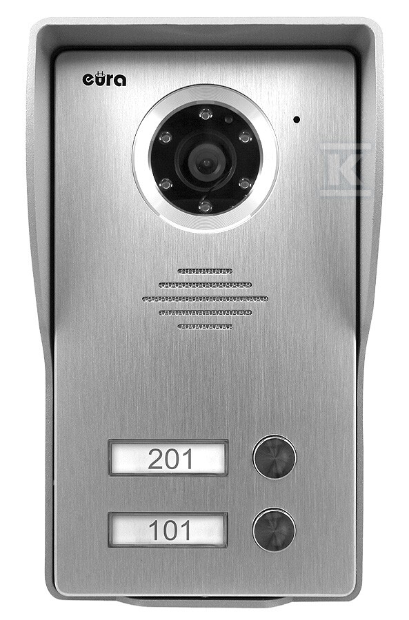 Kaseta zewnętrzna wideodomofonu "EURA" VDA-23A3 "EURA CONNECT" - dwurodzinna A33A123 - obrazek 1