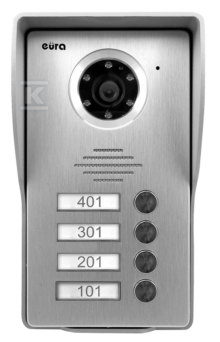 Kaseta zewnętrzna wideodomofonu "EURA" VDA-35A3 "EURA CONNECT" - czterorodzinna A33A135 - obrazek 2