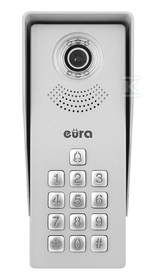 Kaseta zewnętrzna wideodomofonu "EURA" VDA-81A3 "EURA CONNECT" - jednorodzinna, szyfrator A33A181 - obrazek 2
