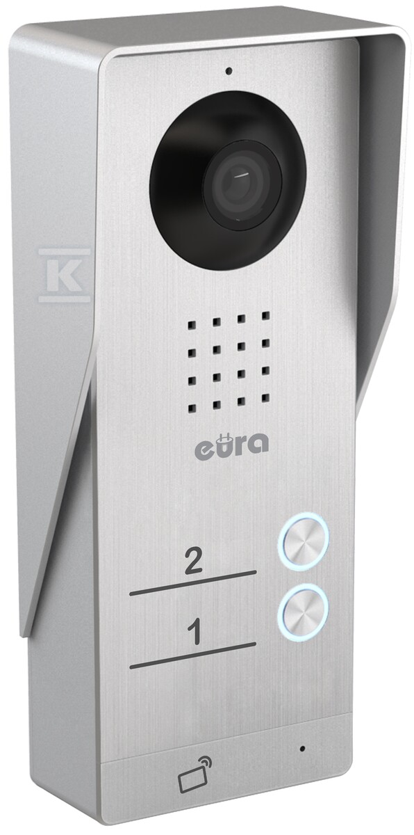 Kaseta zewnętrzna wideodomofonu "EURA" VDA-92A3 "EURA CONNECT" - dwurodzinna, czytnik zbliżeniowy A33A192 - obrazek 2