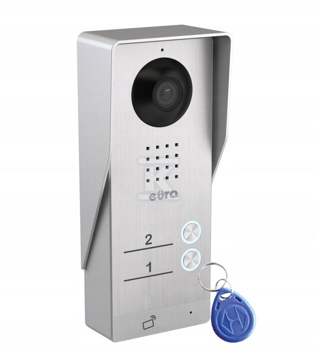 Kaseta zewnętrzna wideodomofonu "EURA" VDA-92A3 "EURA CONNECT" - dwurodzinna, czytnik zbliżeniowy A33A192 - obrazek 3