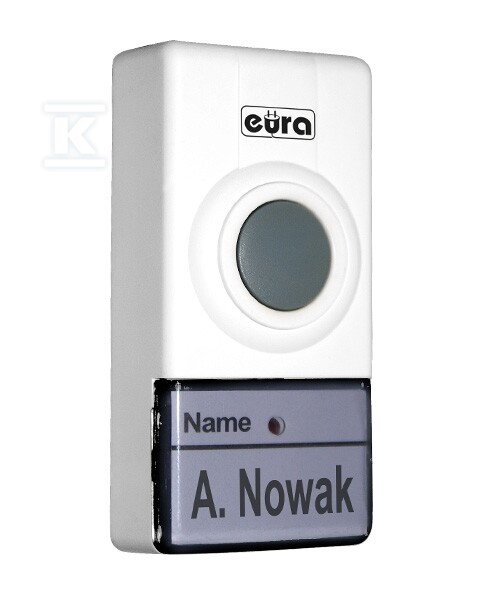 Przycisk zewnętrzny do dzwonków "EURA BELL+" WDA-01A3 biały A33A301 - obrazek 1
