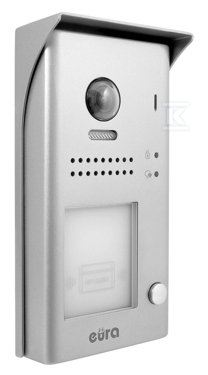 Wideodomofon "EURA" VDP-61A5/N WHITE "2EASY" - jednorodzinny, LCD 7", biały, RFID, natynkowy A51A164 - obrazek 3