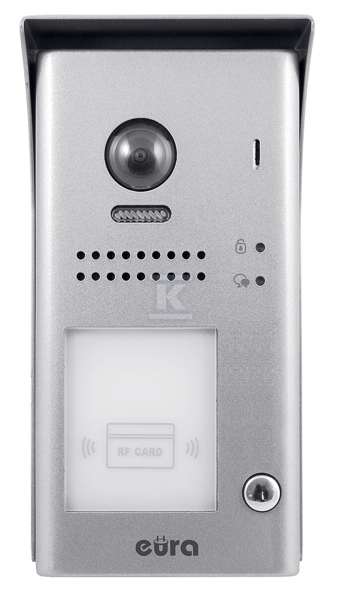 Wideodomofon "EURA" VDP-61A5/N BLACK "2EASY" - jednorodzinny, LCD 7", czarny, RFID, natynkowy A51A165 - obrazek 2