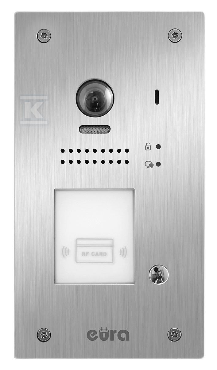 Wideodomofon "EURA" VDP-61A5/P WHITE "2EASY" - jednorodzinny, LCD 7", biały, RFID, podtynkowy A51A166 - obrazek 2
