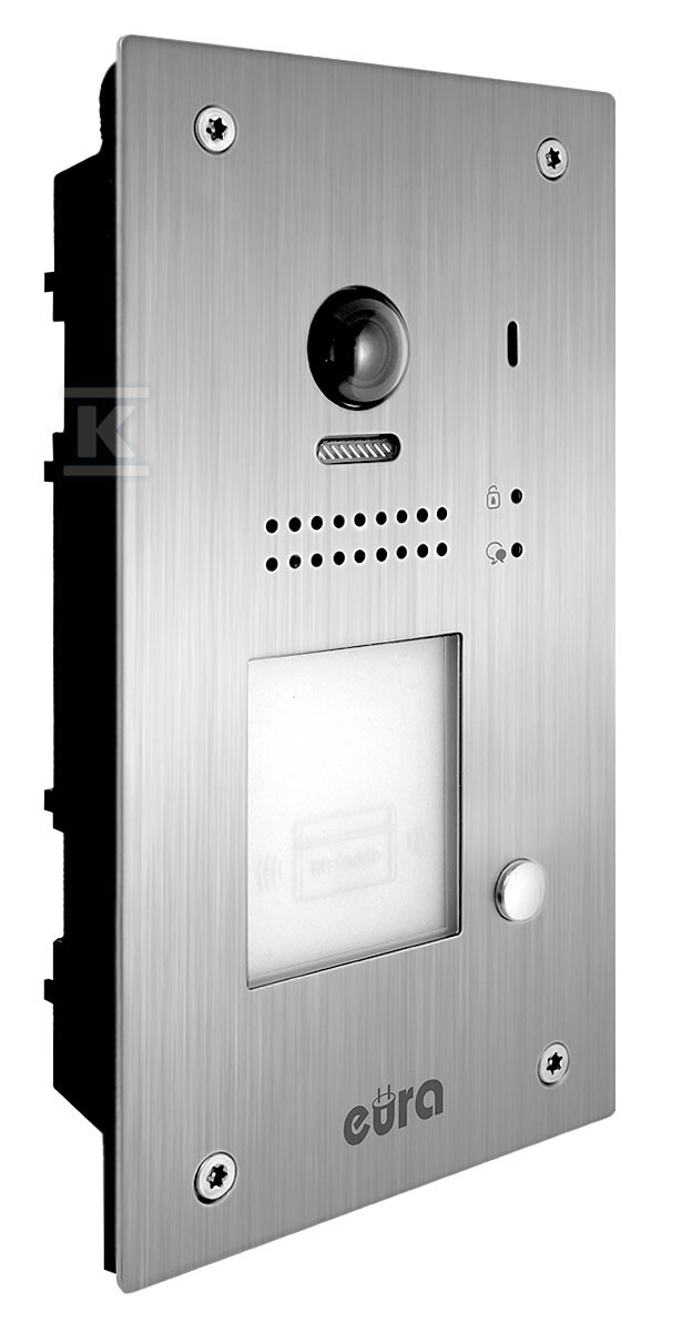 Wideodomofon "EURA" VDP-61A5/P BLACK "2EASY" - jednorodzinny, LCD 7", czarny, RFID, podtynkowy A51A167 - obrazek 3
