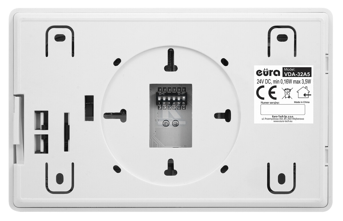 Monitor "EURA" VDA-32A5 "2EASY" - biały, ekran 4,3" A53A232 - obrazek 3