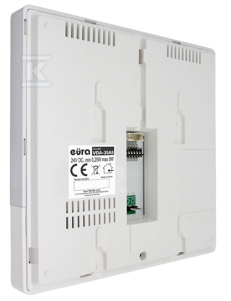 Monitor "EURA" VDA-35A5 "2EASY" - biały, ekran 7" A53A235 - obrazek 2