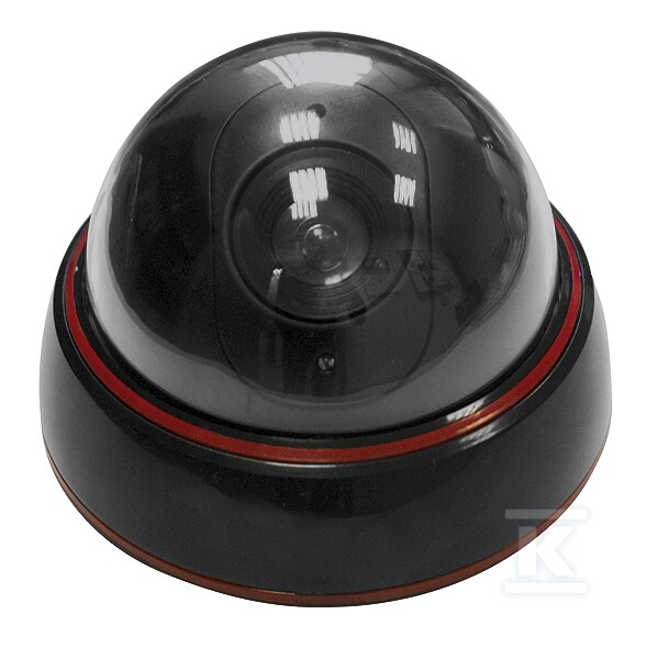 Atrapa kamery „EURA” AK-04B3 kopułkowa wewnętrzna czarna obudowa B31B104