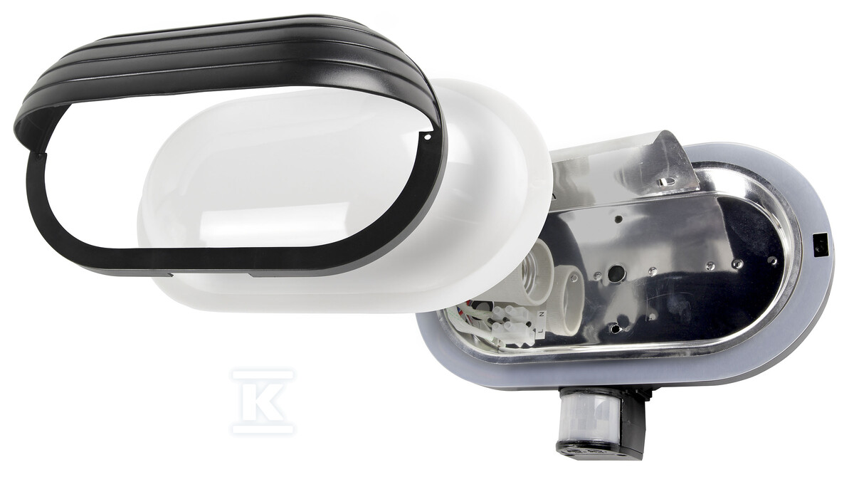 Lampa elewacyjna z czujnikiem ruchu "EL HOME" ML-10B7 Black - zewnętrzna, E27 B71A911 - obrazek 2